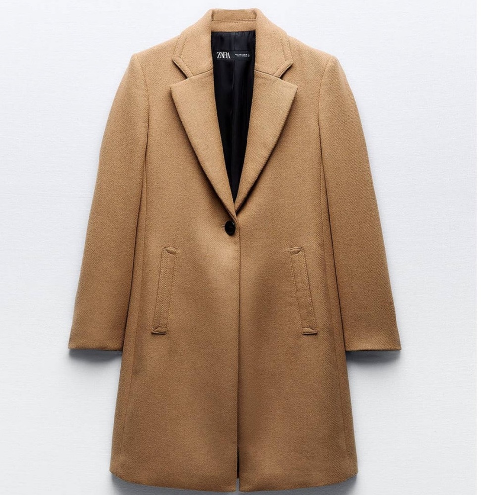 Zara Camel Wool Coat